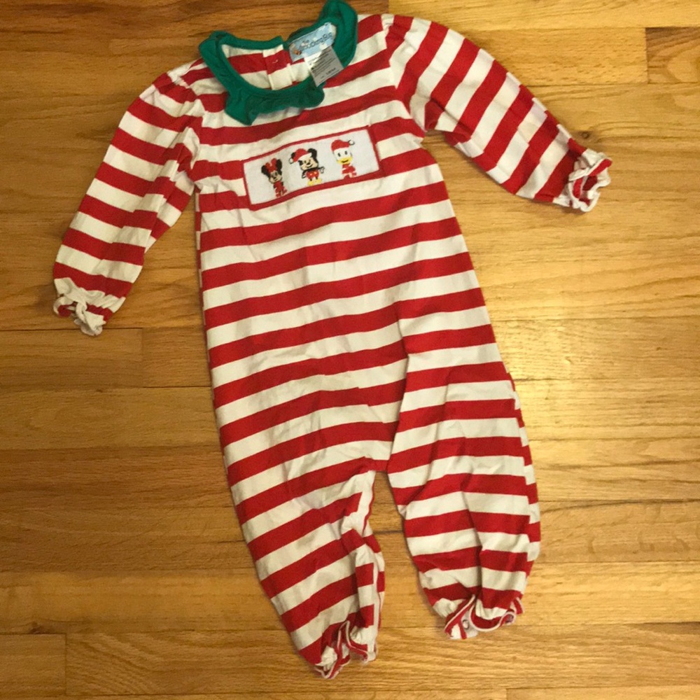 Smocking Bug Christmas Romper / Bubble
